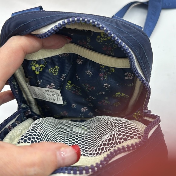 Thread navy blue crossbody nylon travel bag MCB7121P - Picture 8 of 12